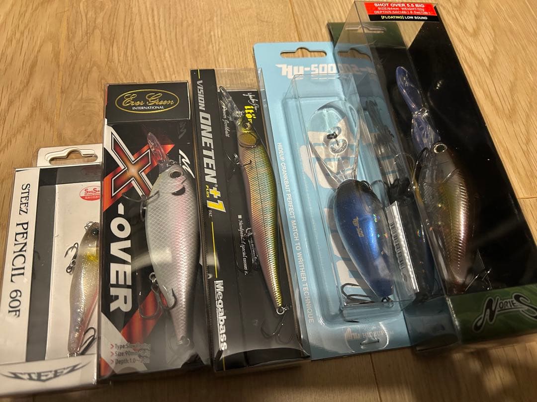 バスルアー 新品5点セット ダイワ／エバーグリーン／メガバス／他