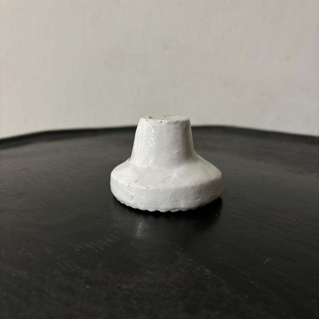 李朝餅型　⑤菓子型　白磁　堅手　韓国アンティーク　古道具　古民芸　古陶磁