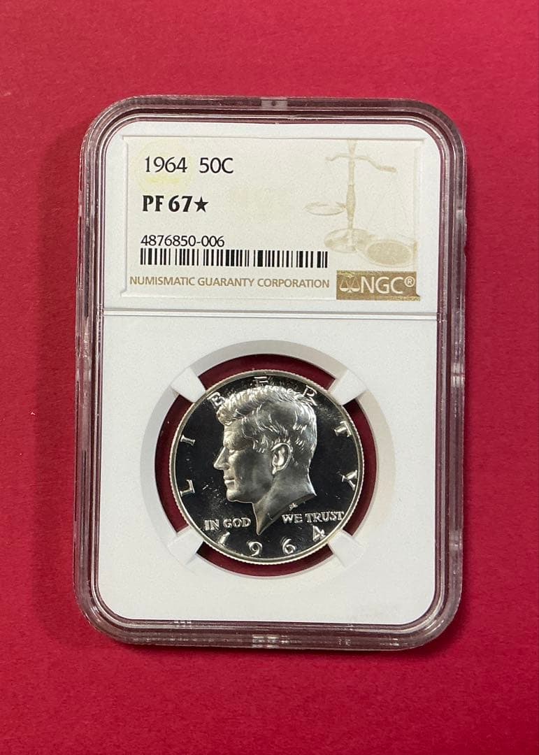 1964 ケネディ ハーフダラー NGC PF67★ スター付