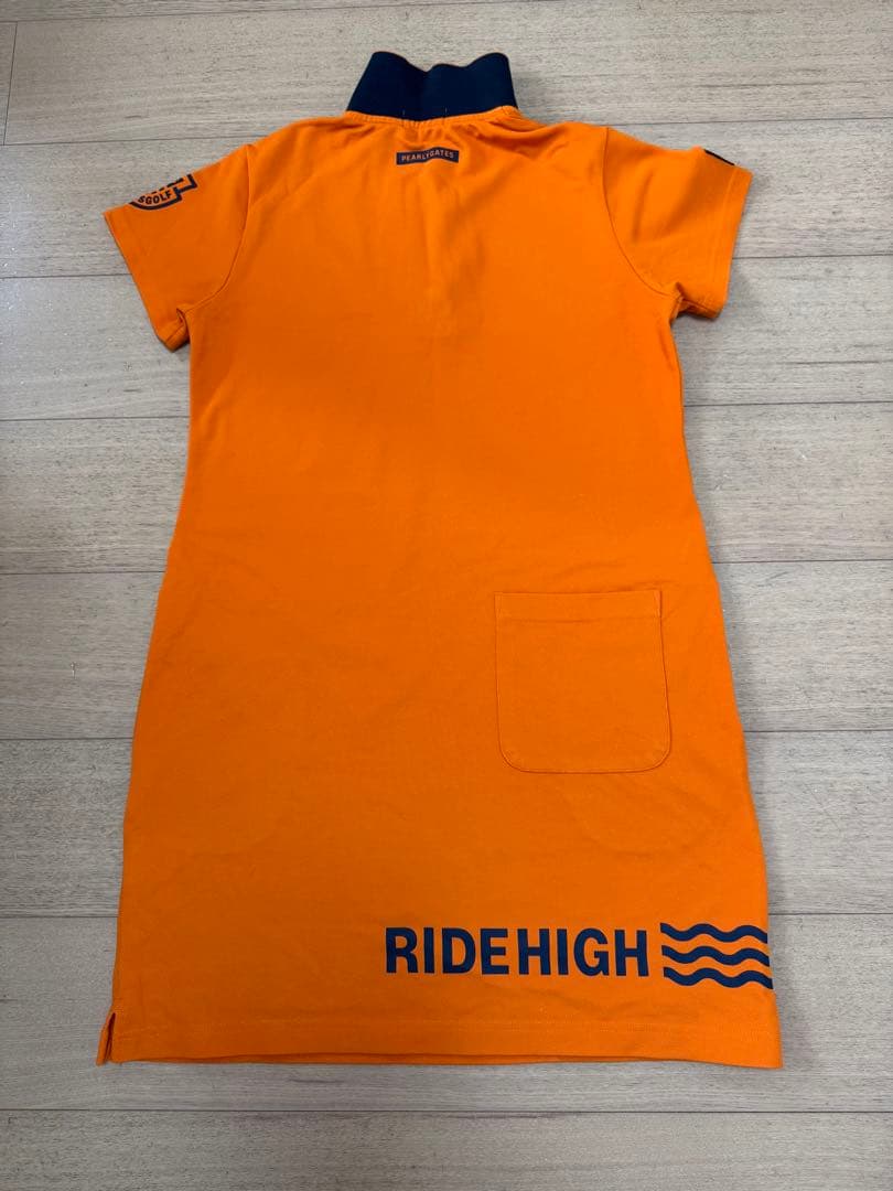 PEARLY GATES ポロワンピース オレンジ サイズ1