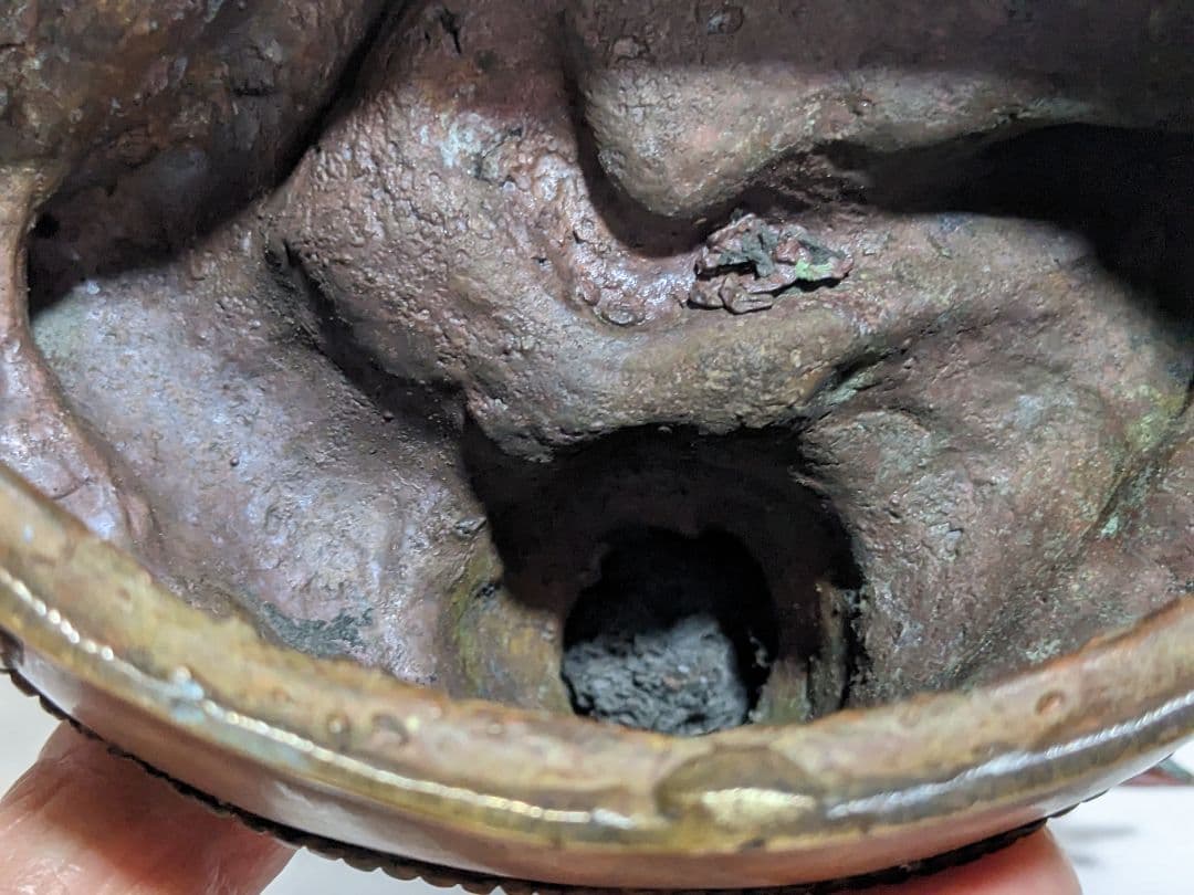 ♦チベット仏教 観音菩薩坐像 中国 古美術品 古玩 仏教美術 仏像 唐金 骨董品