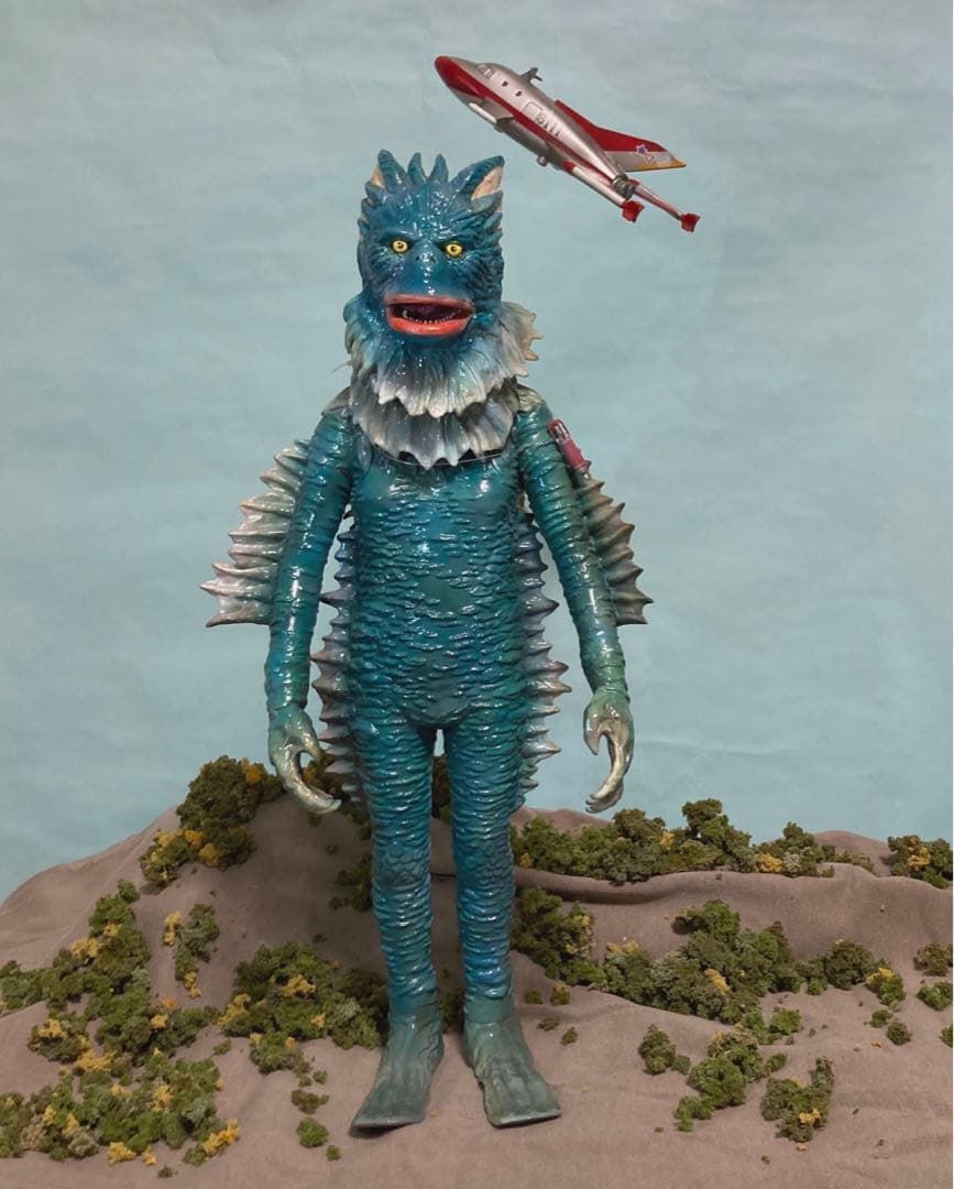 ビリケン商會 海底原人ラゴン　組み立て完成品　塗装済　カスタム品　レア