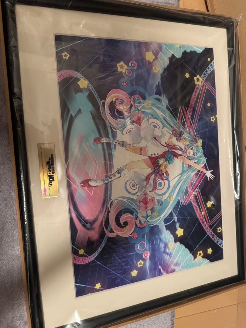 初音ミク マジカルミライ10th プリモアート 額縁 キャンバスアート シリアル