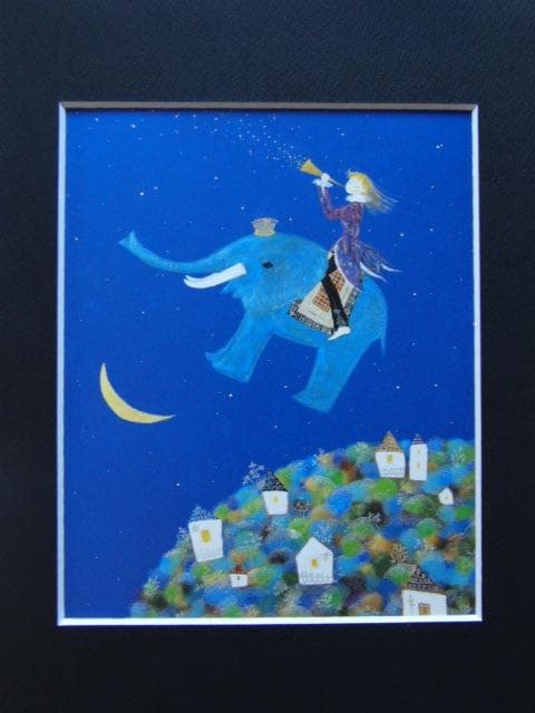 前田麻里、【君に届け】、希少な画集画、新品高級額・額装付