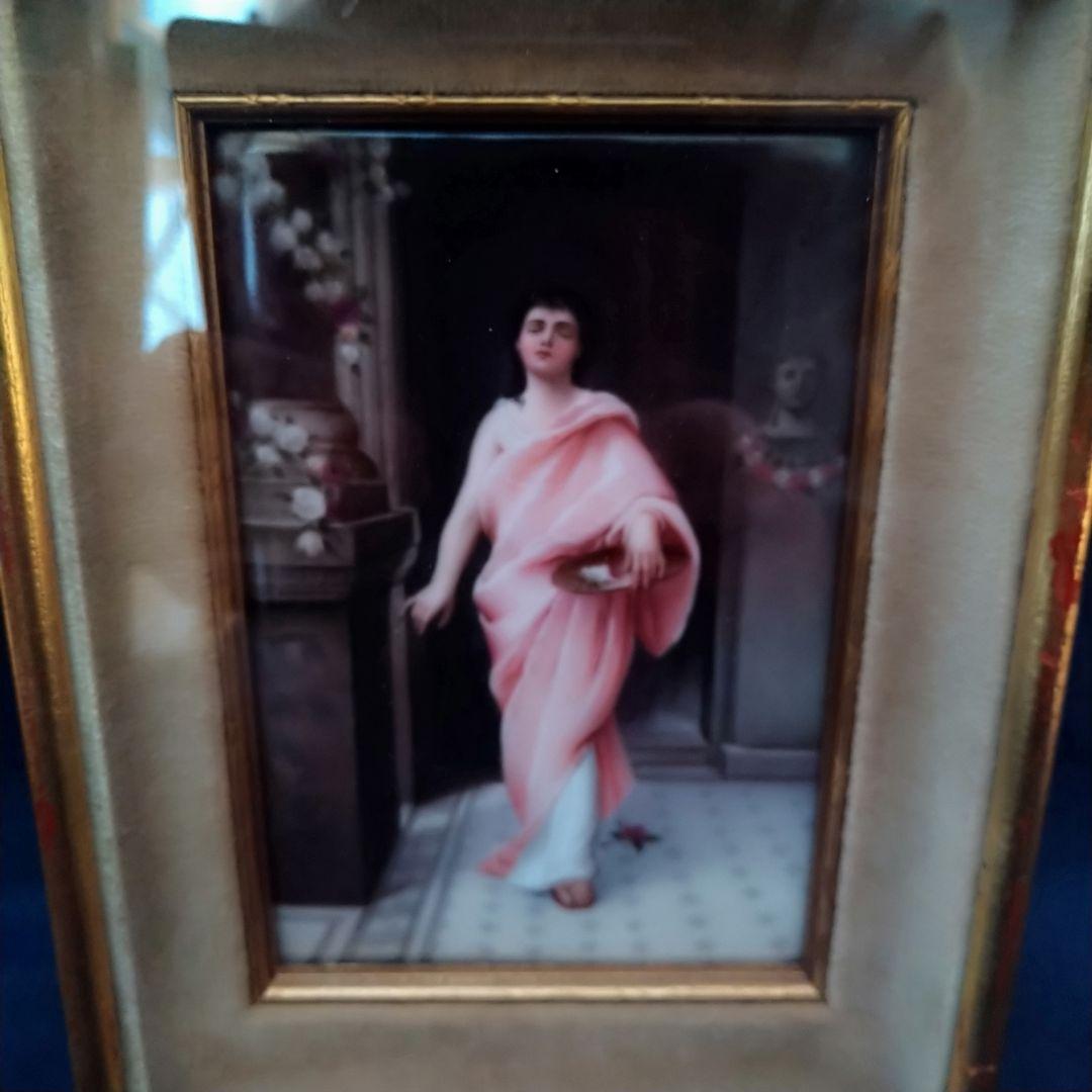 ✤KPMベルリン✤額入り陶版画✤「ポンペイのニディア」