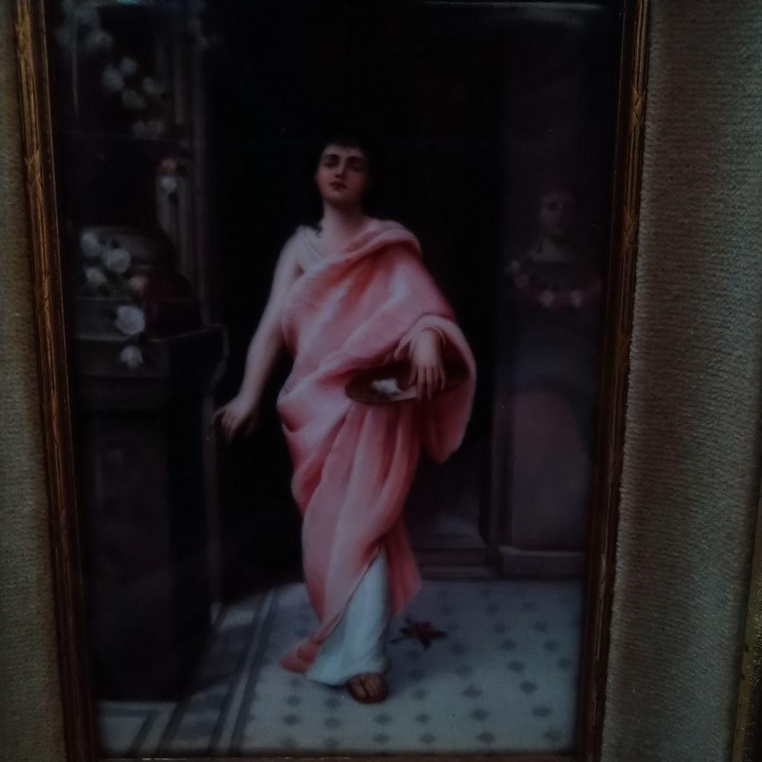 ✤KPMベルリン✤額入り陶版画✤「ポンペイのニディア」