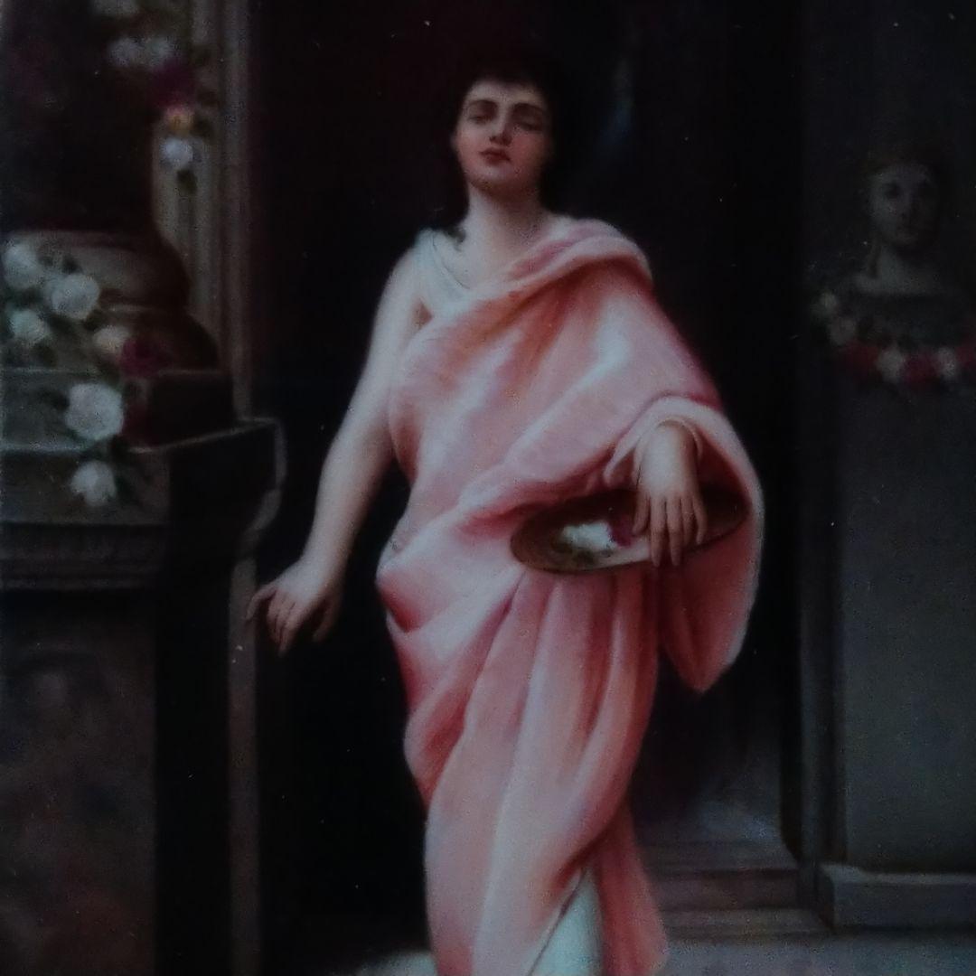 ✤KPMベルリン✤額入り陶版画✤「ポンペイのニディア」