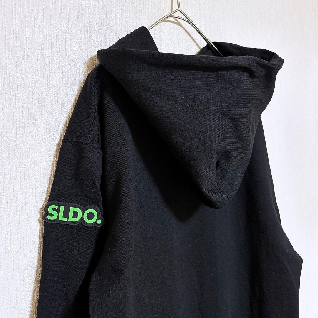 美品 SLDO. エスルド パーカー フーディー 黒 Lサイズ プルオーバー