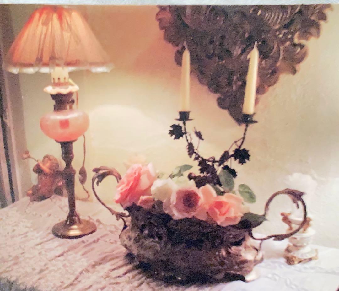 アールヌーボー　ピューター　ジャルディニエール