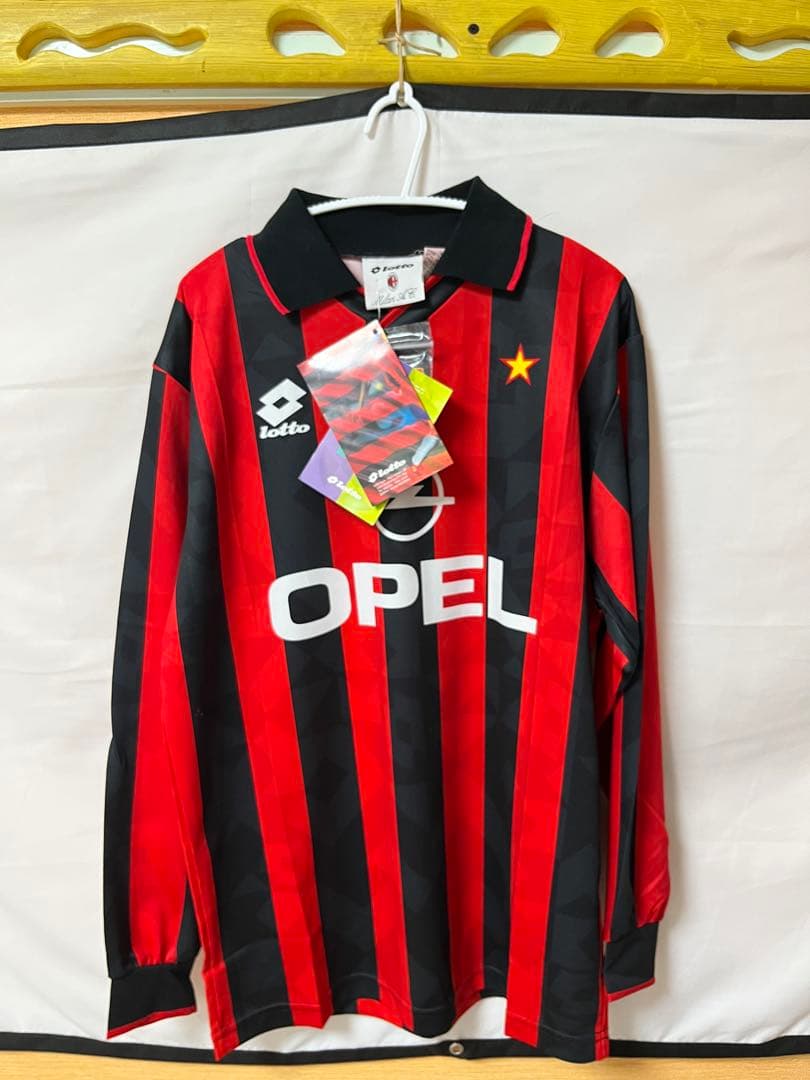 正規品AC ミラン 94／95ホーム長袖ユニフォーム