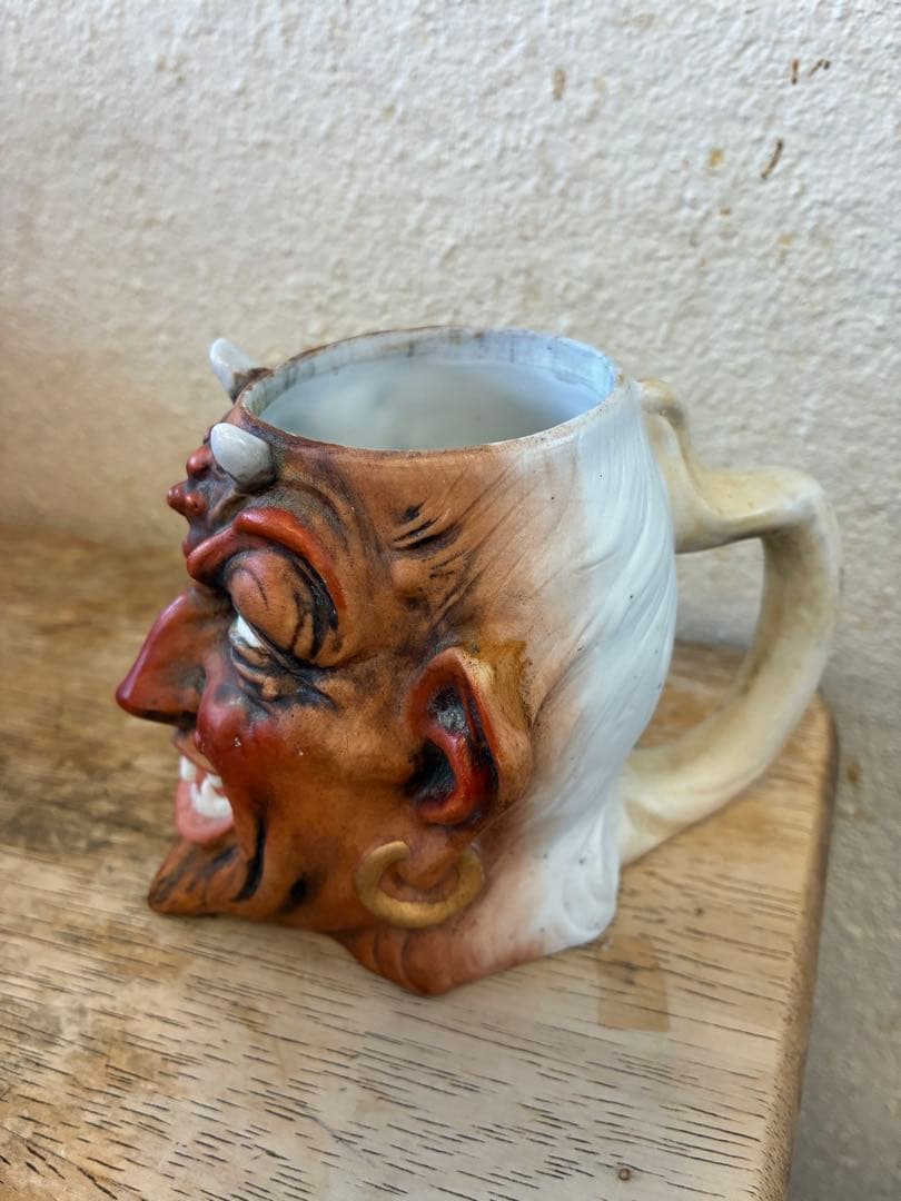 ビンテージ　デビル 悪魔　レッドデビル アンティーク　サタン　マグカップ