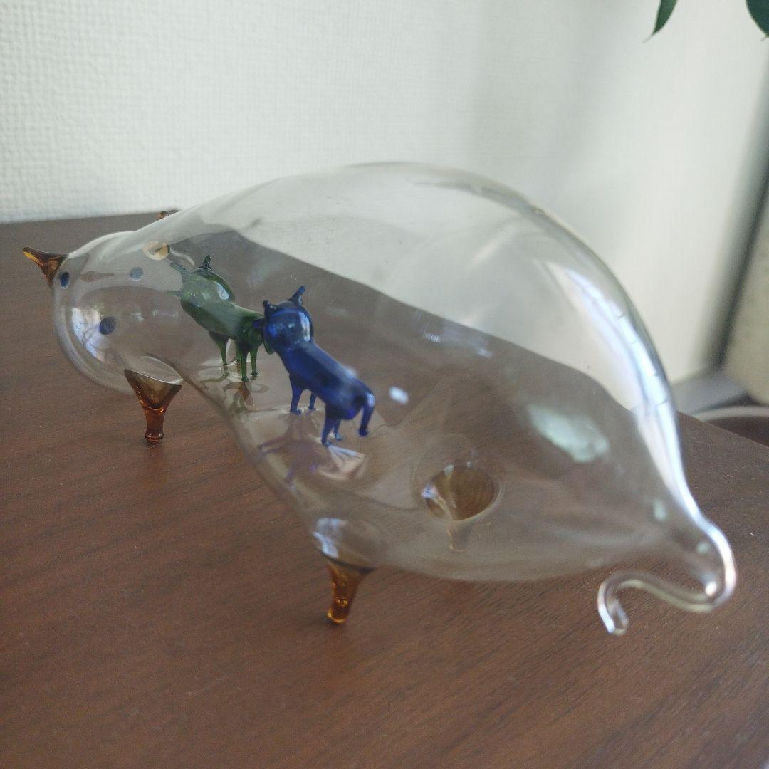 ガラス製　吹きガラスアート