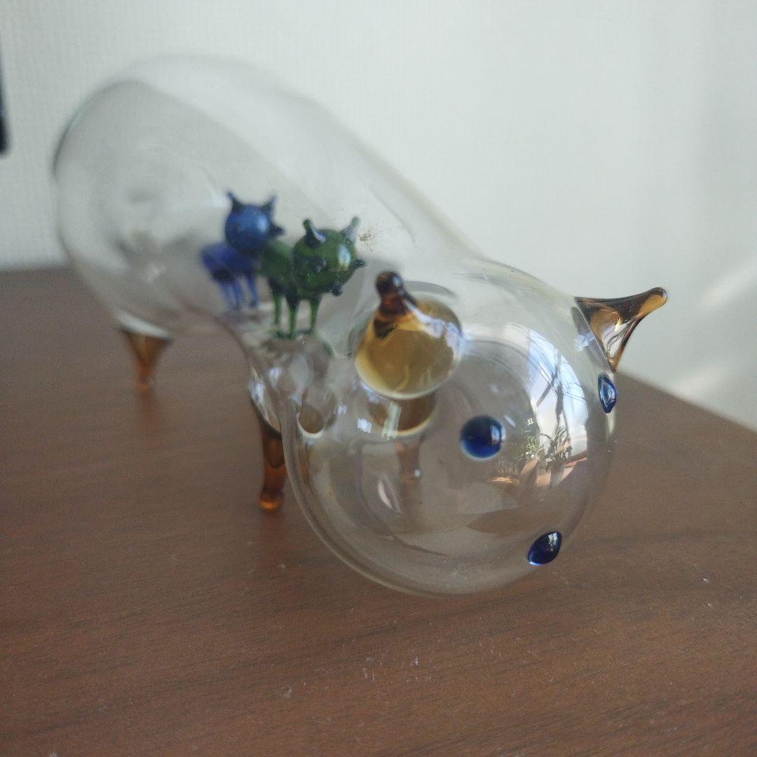 ガラス製　吹きガラスアート