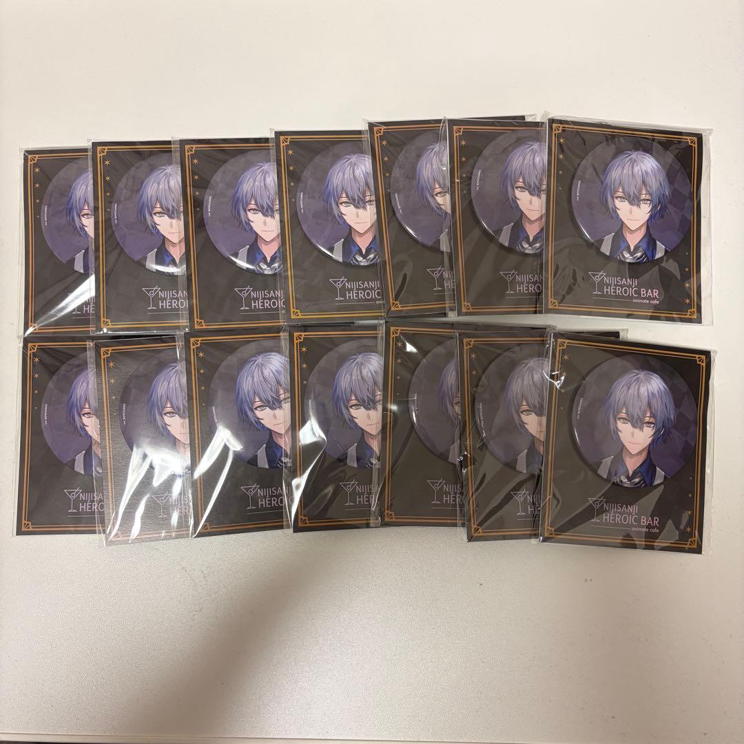 にじさんじ 小柳ロウ アニメイトカフェグッズ 缶バッジ 14点