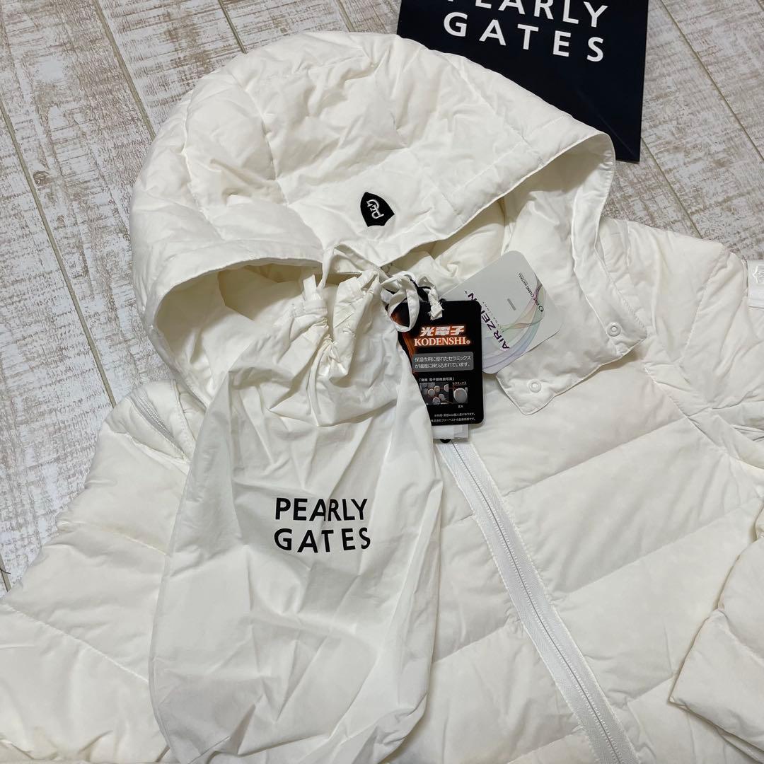 新品 パーリーゲイツ ダウンジャケット 高級 ホワイト Lサイズ（5）