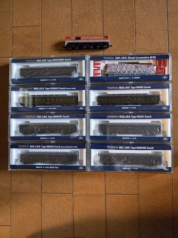 TOMIX DF50形1台、部品取りDF旧50 形ディーゼル機関車と客車セット
