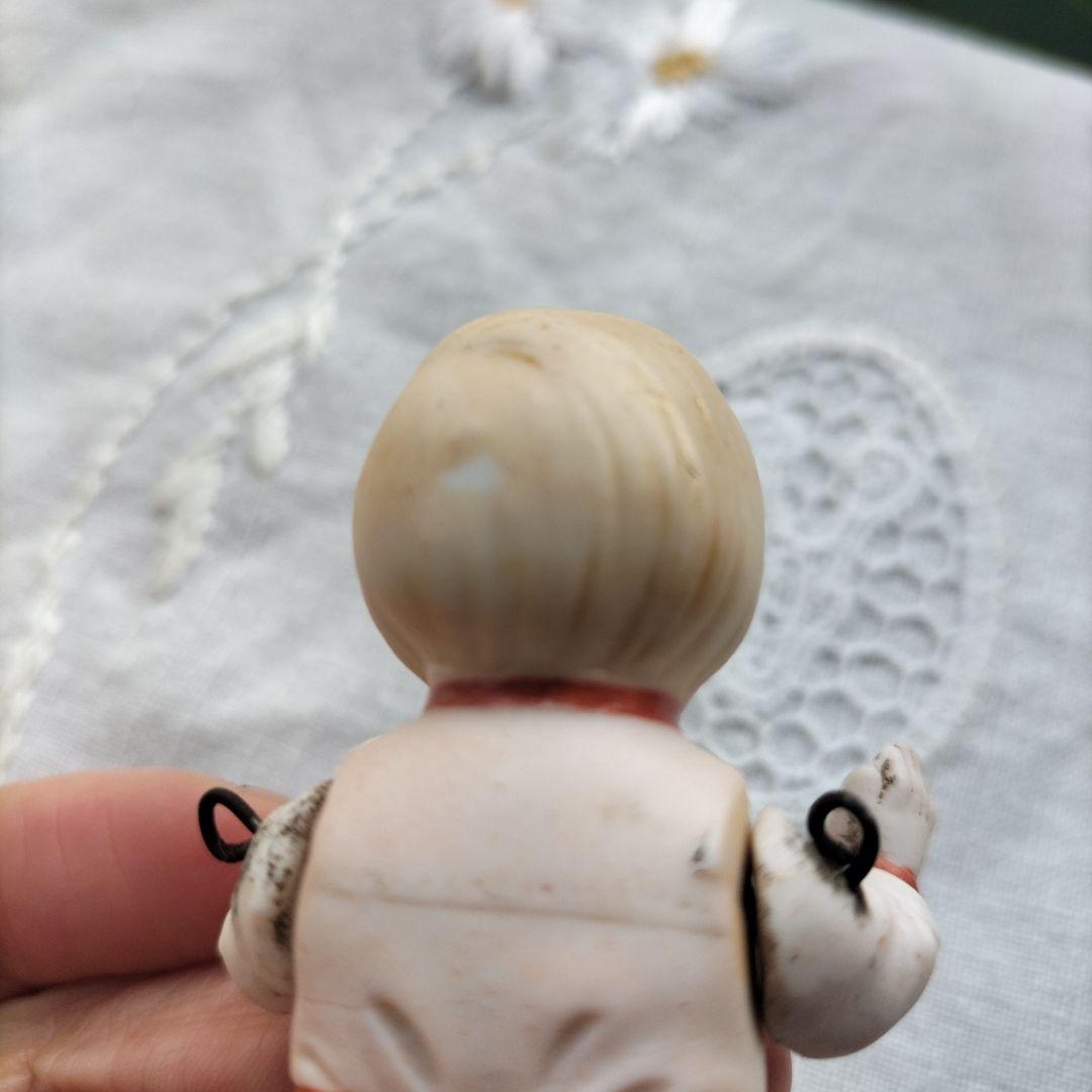 ドイツ　ビンテージ　ビスクドール　男の子　身長8.8cm HERTWIG？