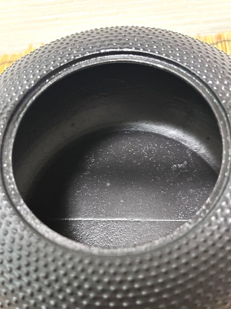 南部盛榮堂造１８型アラレ　南部岩鋳造　鉄瓶台セット　maisonnnn様売約済み