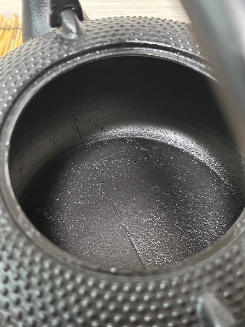 南部盛榮堂造１８型アラレ　南部岩鋳造　鉄瓶台セット　maisonnnn様売約済み