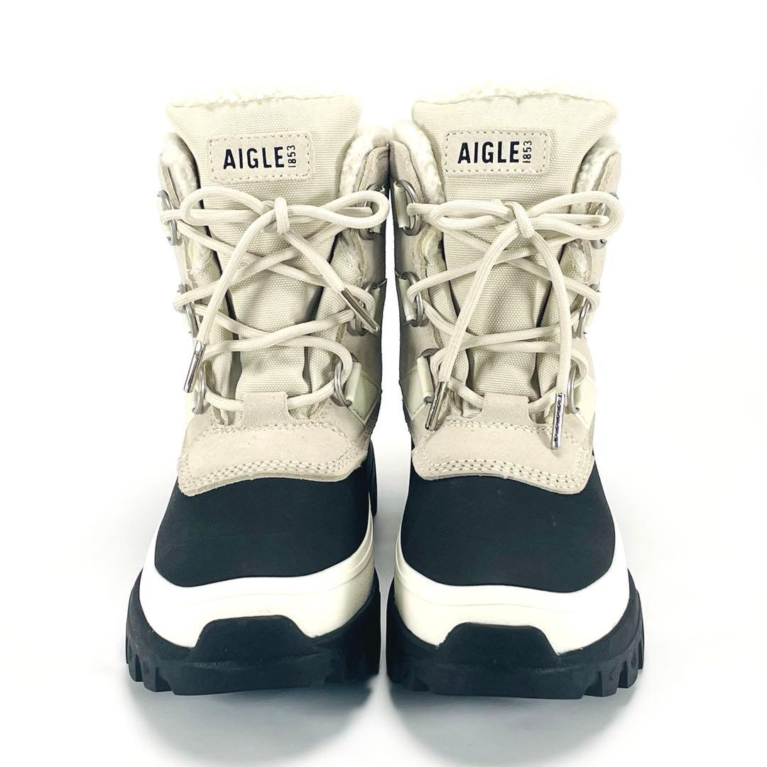 ほぼ未使用 スノー エーグル  AIGLE ブーツ 23.5 防水