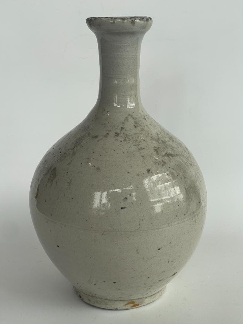 李朝 白磁 徳利 朝鮮 古陶 酒器 壺 壷 古美術 骨董 高麗 花瓶 唐物 美品