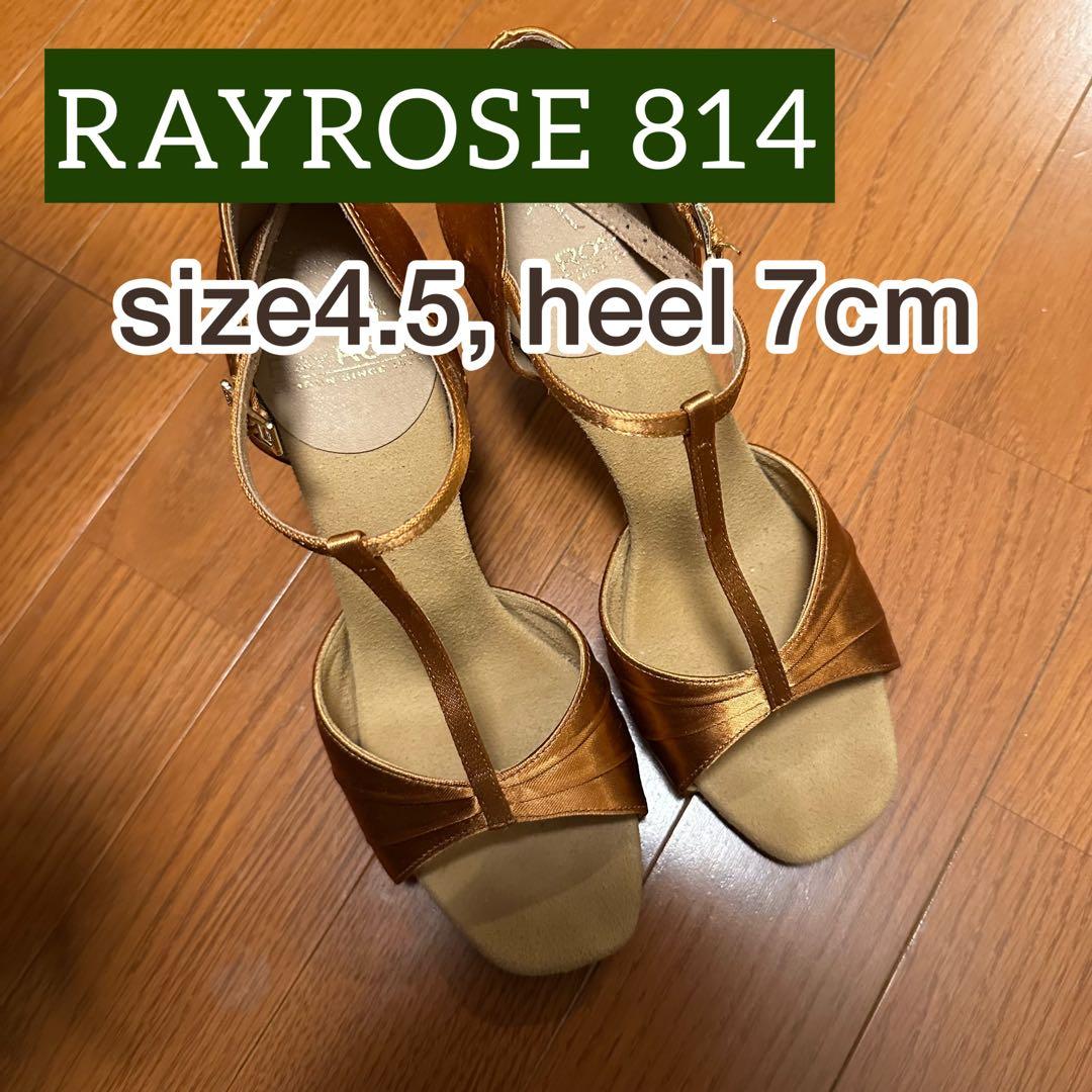 ラテンシューズ RAYROSE814 7cmヒール サイズ4.5