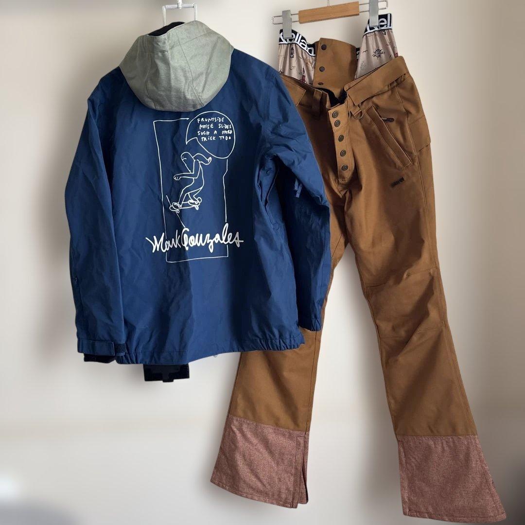 【超美品★スノボウェア上下セット】上scape、下kellan 