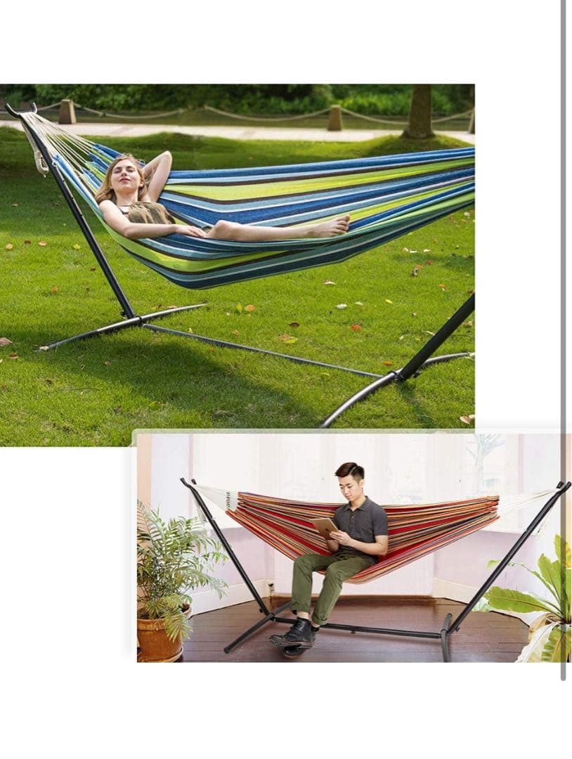 LIFEFAIR⭐︎ハンモック自立式ブルー