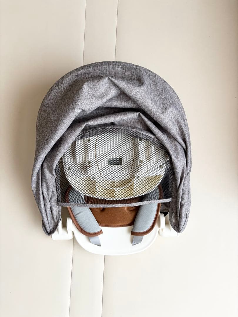 にゃん　BTM 三輪車　完全折り畳みタイプ　ベージュ×ブラウン