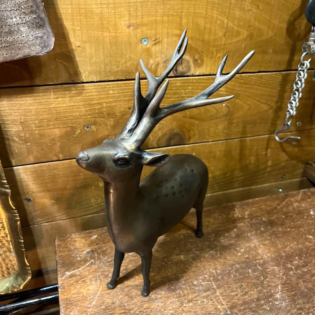 ヴィンテージ真鍮鹿