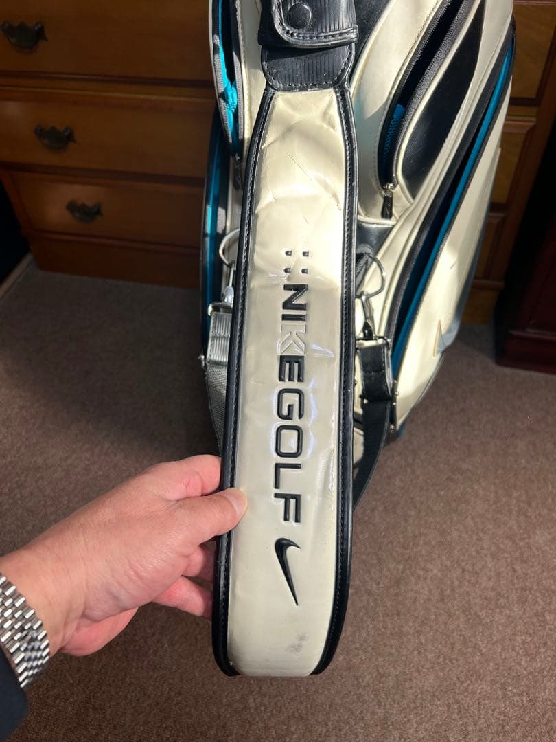 ナイキ キャディバッグ ホワイト/ブラック/ブルー