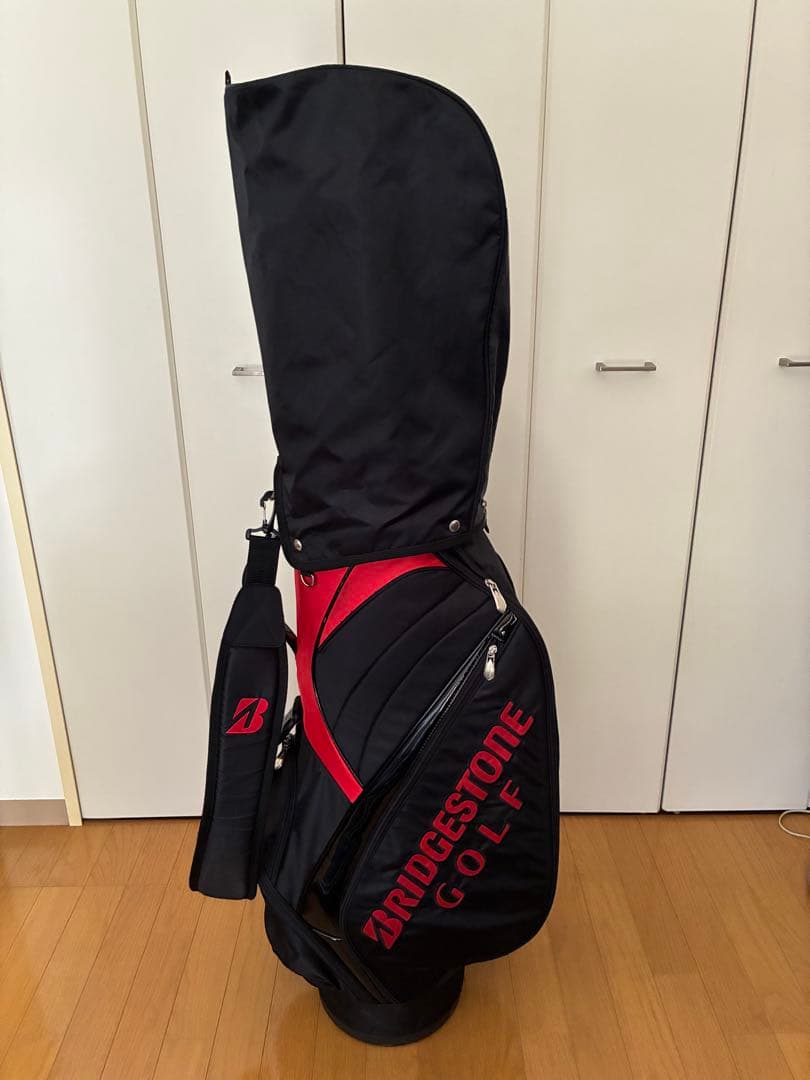 BRIDGESTONE GOLF キャディバッグ 黒/赤