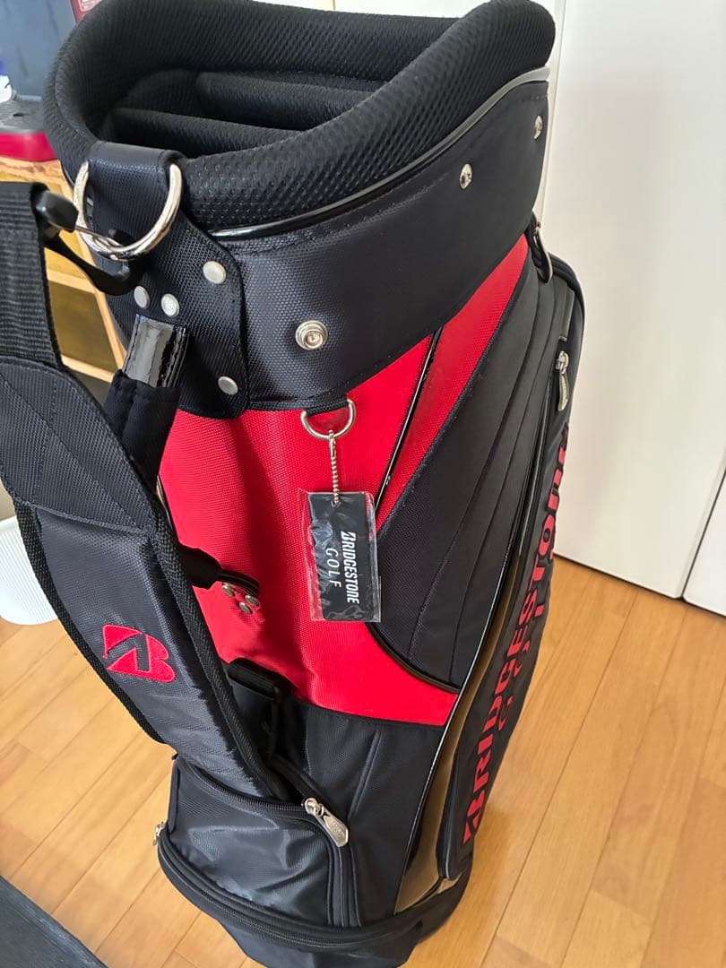 BRIDGESTONE GOLF キャディバッグ 黒/赤