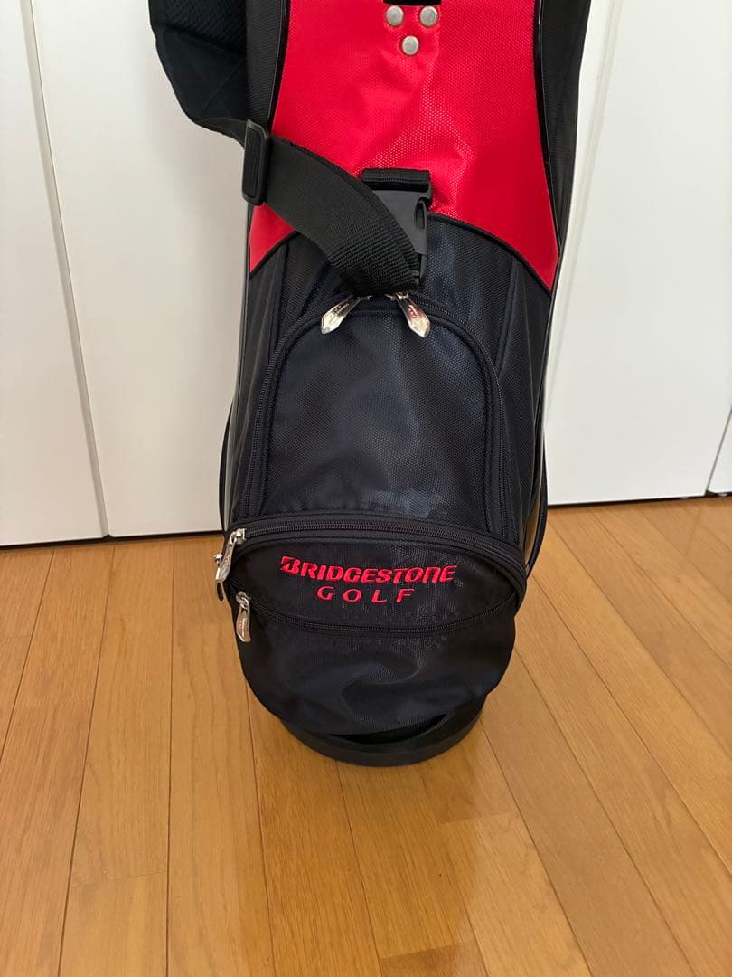 BRIDGESTONE GOLF キャディバッグ 黒/赤