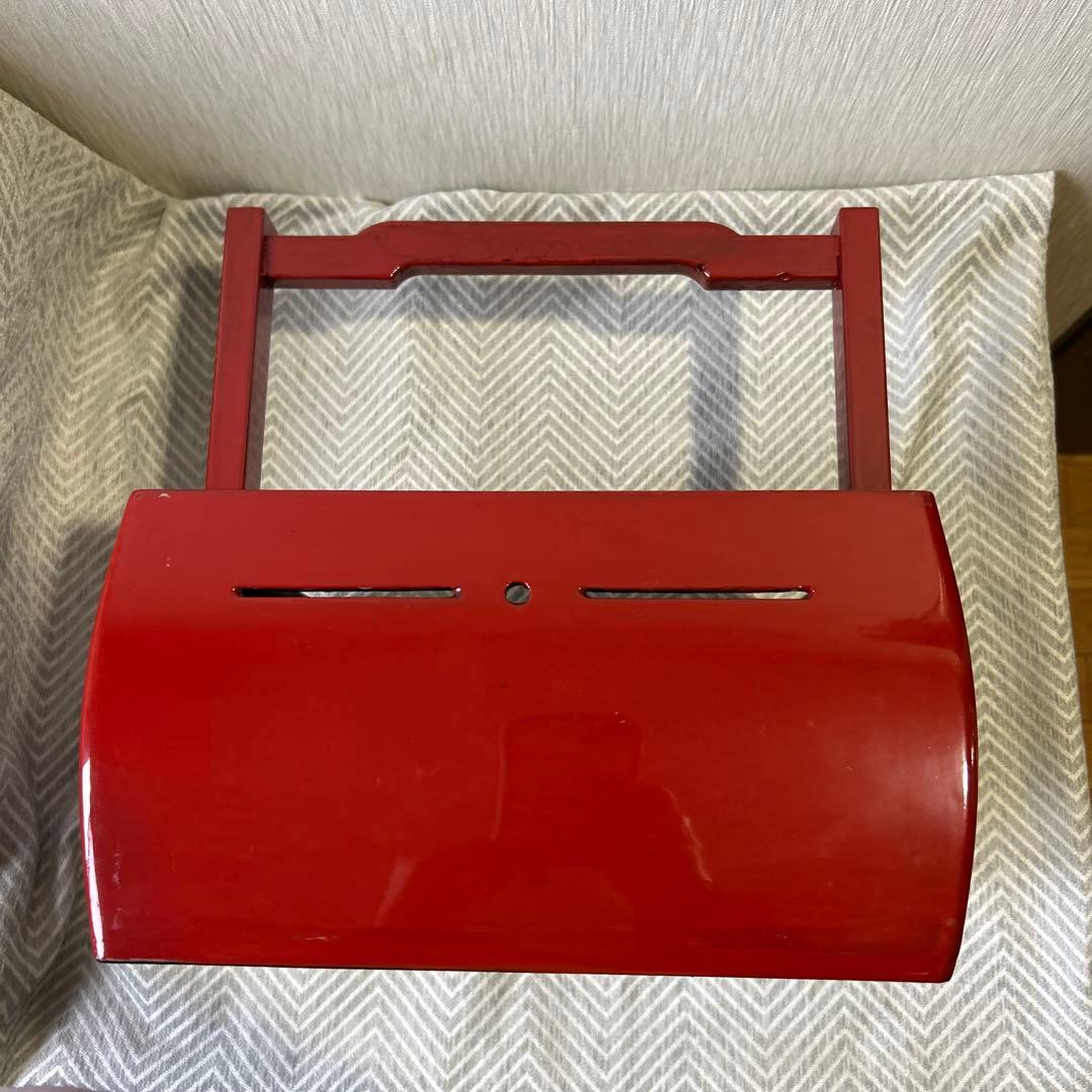 朱塗りおかもち　漆器　時代物　アンティーク