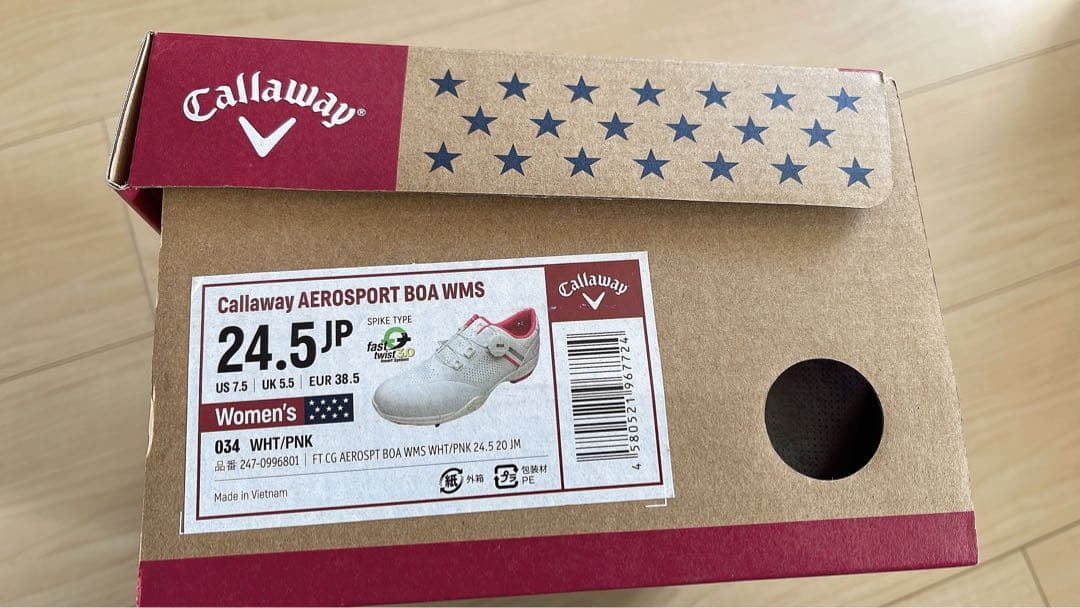 Callaway AEROSPORT BOA WMS ゴルフシューズ 24.5