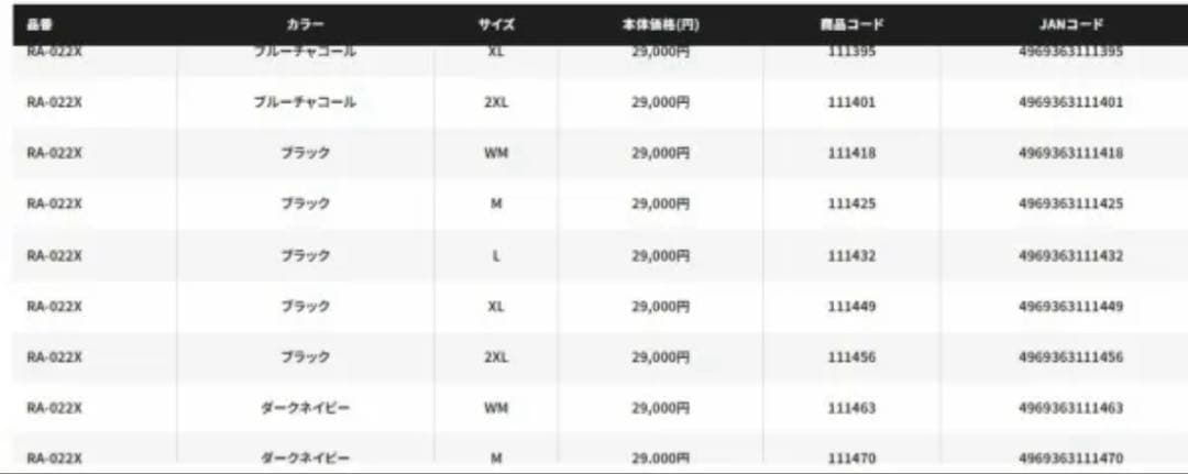 SHIMANO RA-022X アングラーズシェルパンツ WM ブラック　女性用