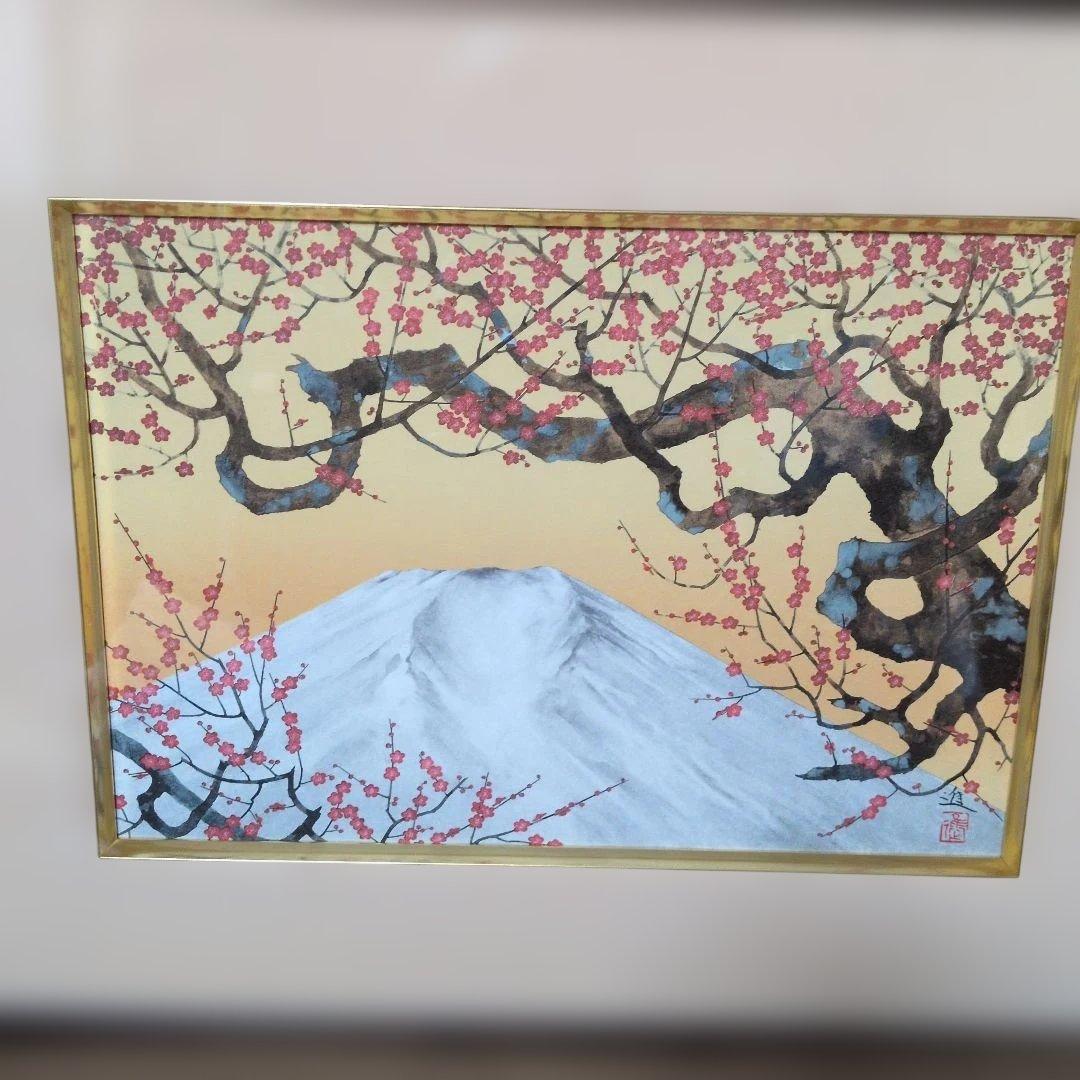 悠久景福、富士山と桜