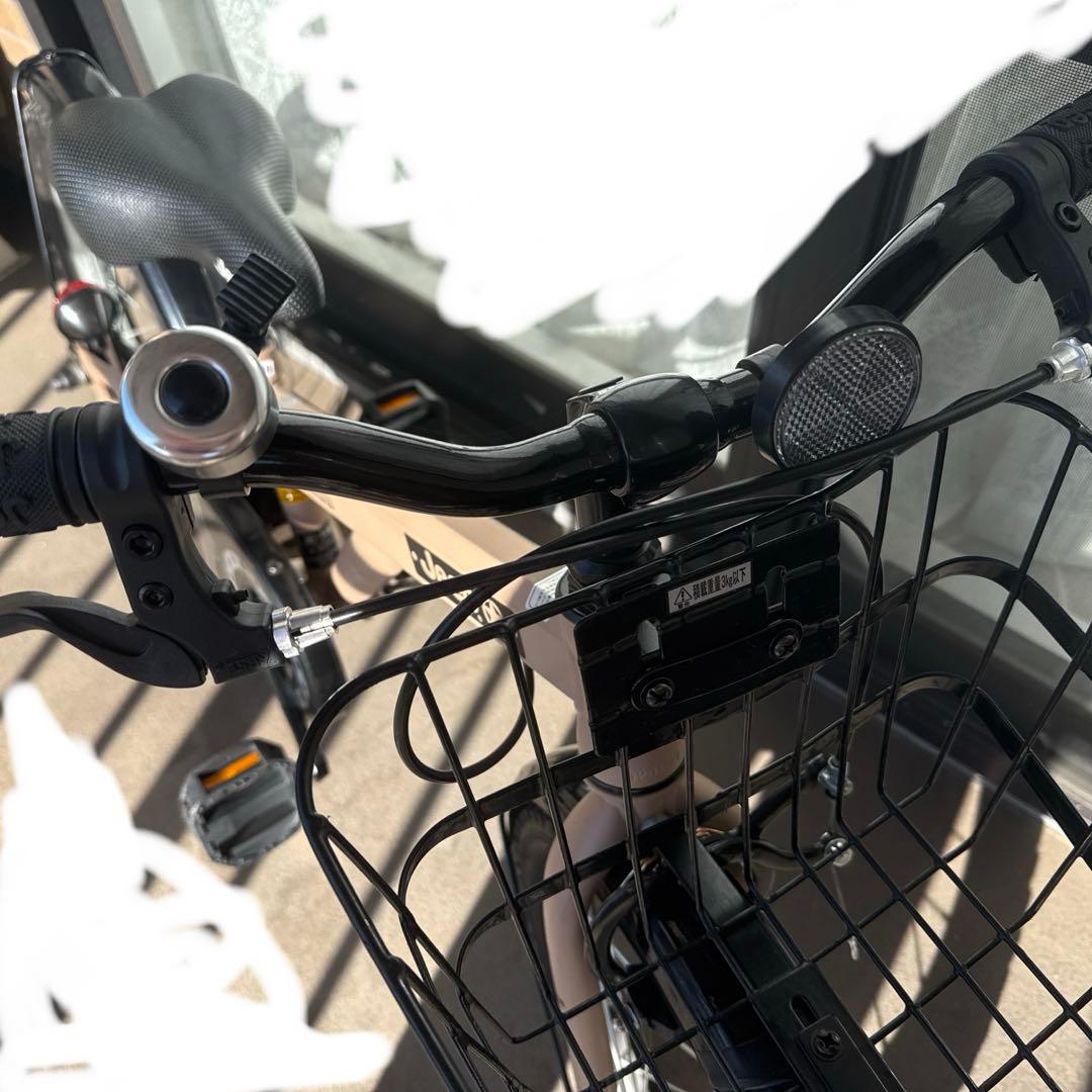 Jeep キッズ自転車 ベージュ 前面バスケット付き