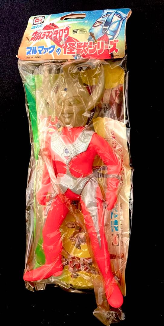未開封　ブルマァク　ウルトラマン　タロウ　1973年　ソフビ　版権シール有り