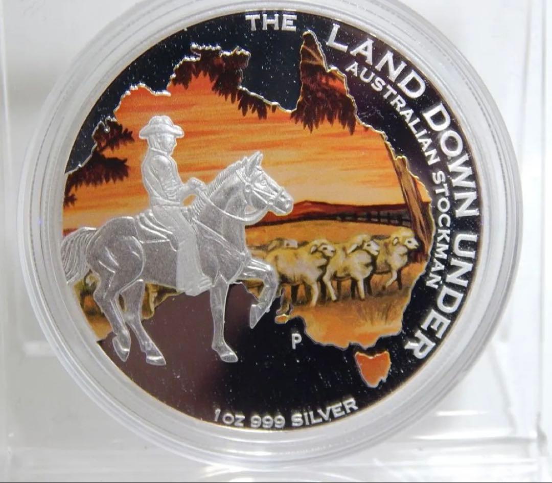 2014 オーストラリア ランドダウンアンダー ストックマン 1オンス銀貨
