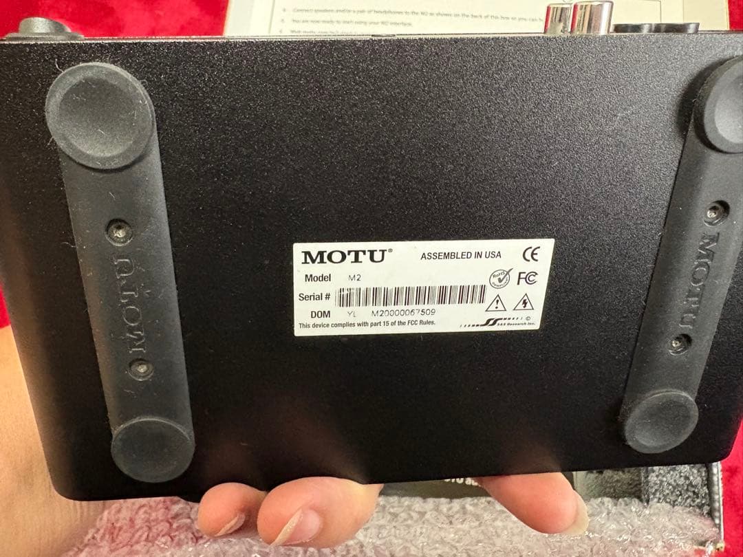 MOTU M2 オーディオインターフェース ジャンク品　元箱付き