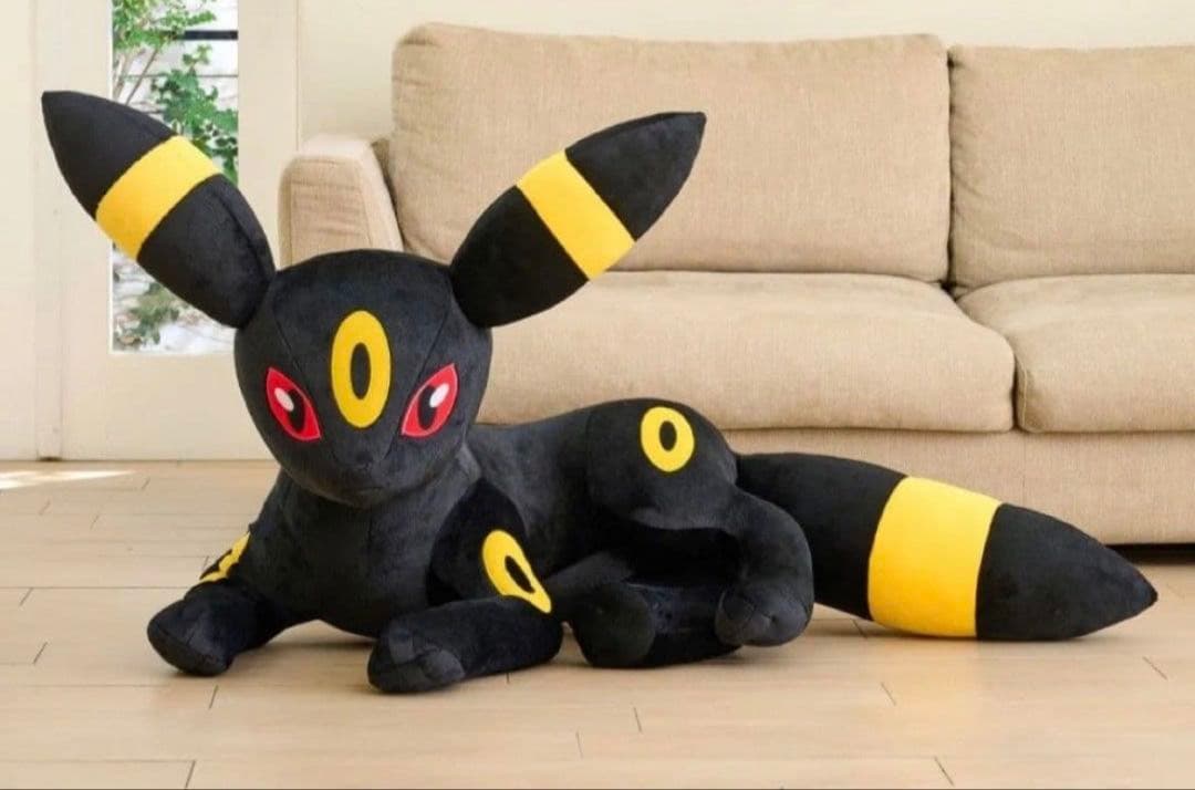 ぬいぐるみ 等身大ブラッキー 寝そべり　ポケモン