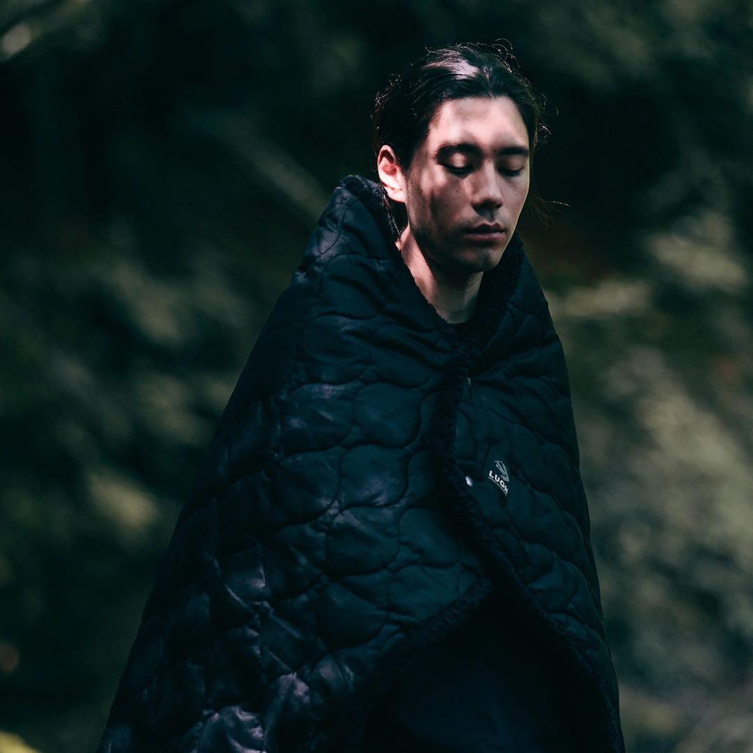 【新品】LUGH ルー 魔法瓶ブランケット 6層/グラフェン Sサイズ ブラック