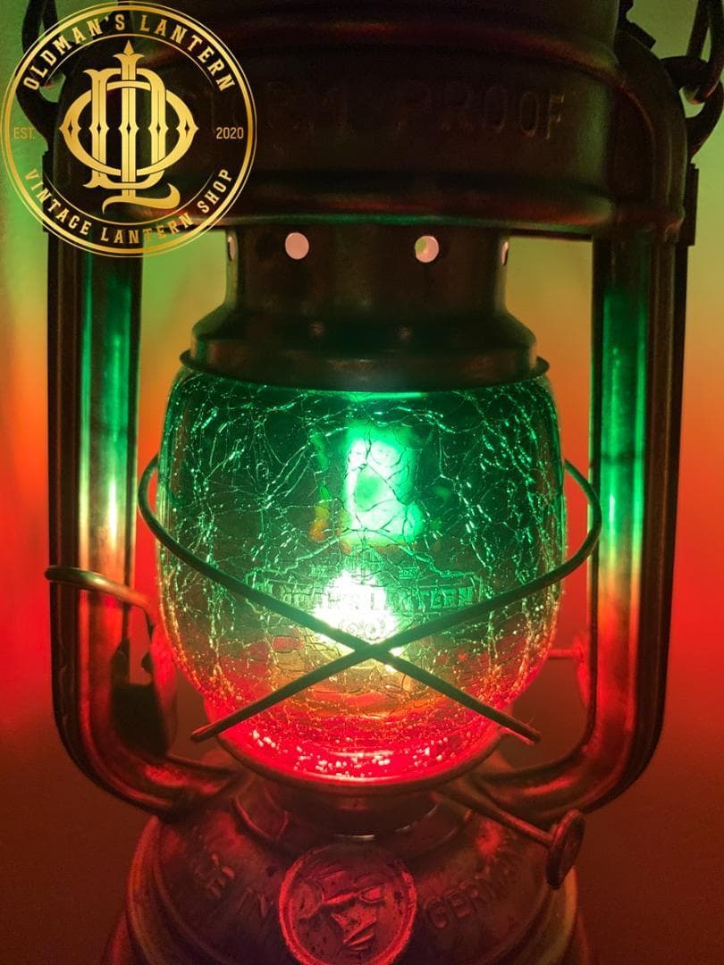 【限定】クラックグラス クラシックグリーン/アンバー Feuerhand276