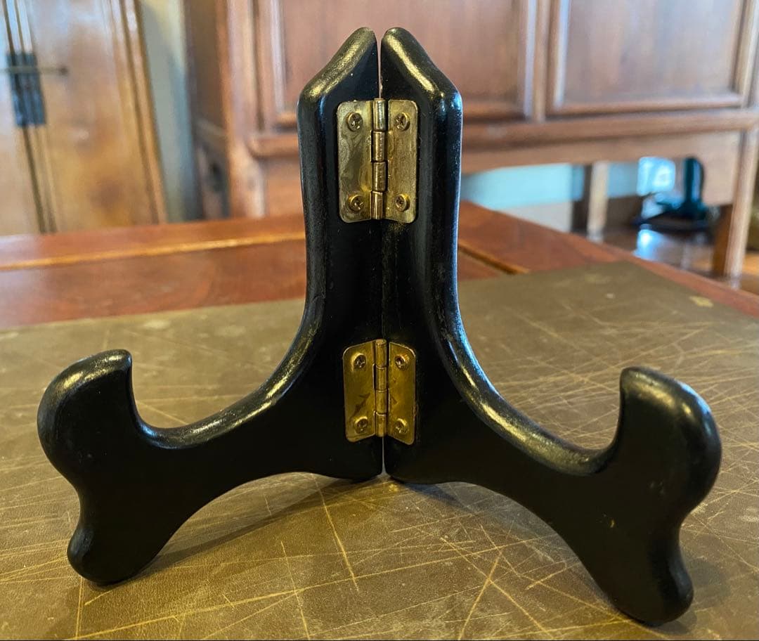 景徳鎮窯染付絵皿　鑑賞台付 ・沈船品　ヴィンテージ　レア ・台湾茶器