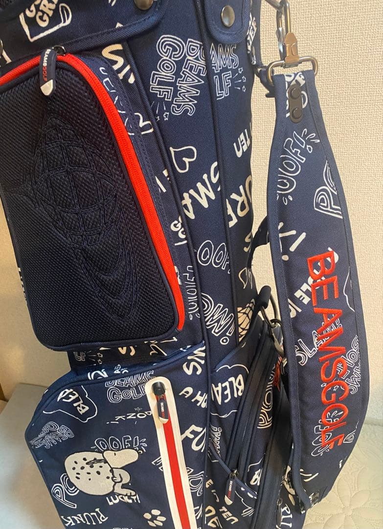 ビームスゴルフ　スヌーピー　キャディバッグ