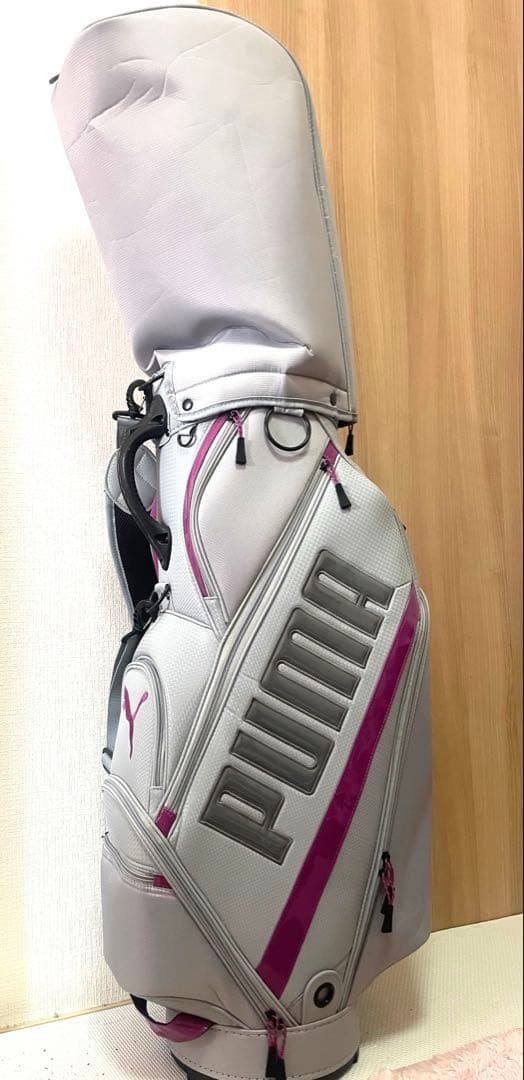 PUMA キャディバッグ グレー/パープル