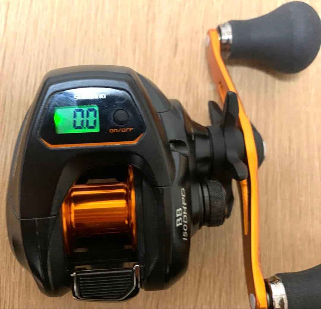 シマノ 現行）バルケッタBB 150DH-PGベイトリール デジタルカウンター付