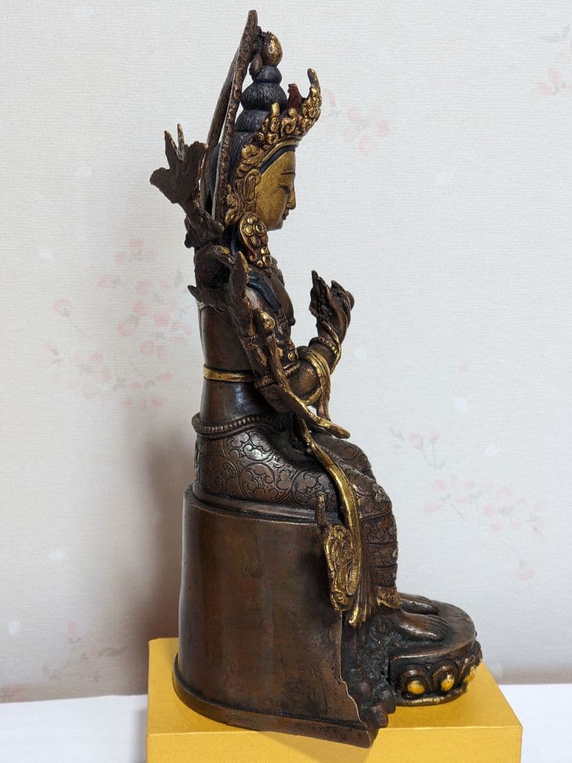 ♦中国 唐銅 仏像 古玩 仏教美術 仏具 古銅 釈迦如来坐像 古美術品 骨董品